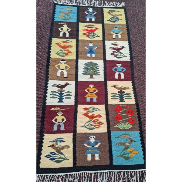 Covor 076150 patrate colorate